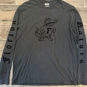 Florida Gators Velvet Burnout Long Sleeve Shirt XL Grey Logo